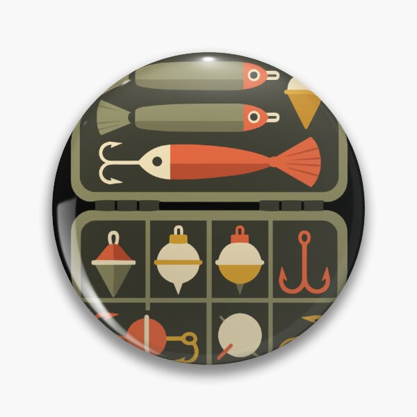 Item preview, Fishing Tackle Box Illustration for Anglers designed and sold by American Spirit.