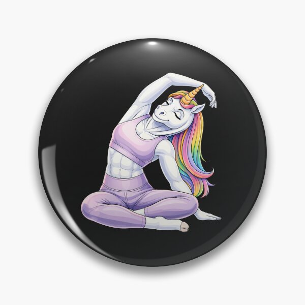 Item preview, Workout Unicorn Side Stretch – Fitness Girl Aesthetic Design designed and sold by ColorSplash123.
