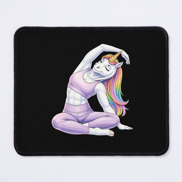 Item preview, Workout Unicorn Side Stretch – Fitness Girl Aesthetic Design designed and sold by ColorSplash123.