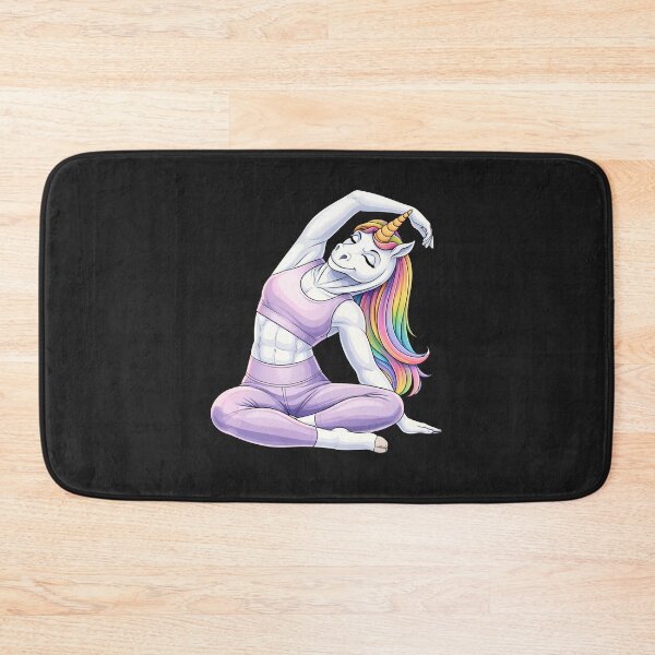 Item preview, Workout Unicorn Side Stretch – Fitness Girl Aesthetic Design designed and sold by ColorSplash123.