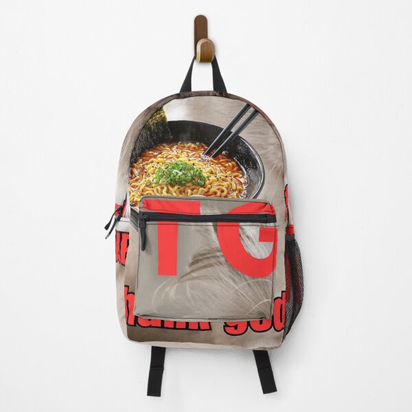 Item preview, Funny Cat Thank God for Ramen designed and sold by The Multilingual Family Hub Shop.