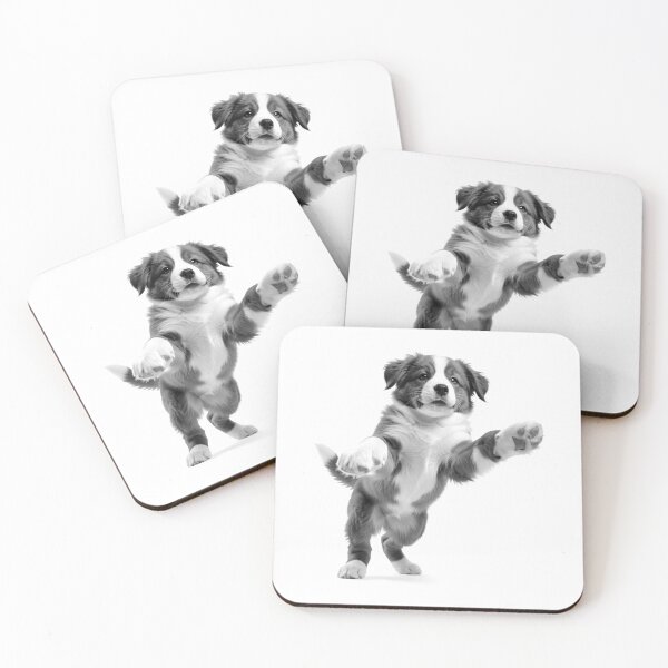 Item preview, Australian Shepherd Puppy Jumping Joy designed and sold by SeNsArtGallery.