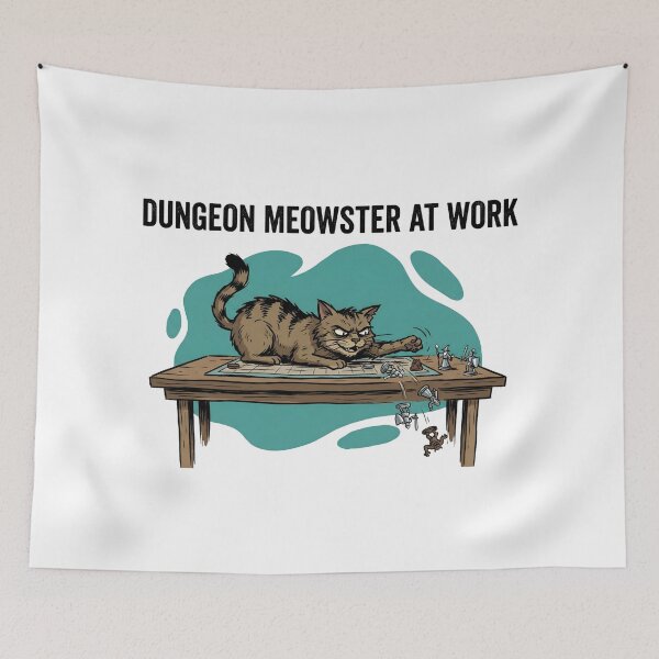 Item preview, Dungeon Meowster At Work Tabletop RPG Cat Lover Gift designed and sold by Fenay Designs.