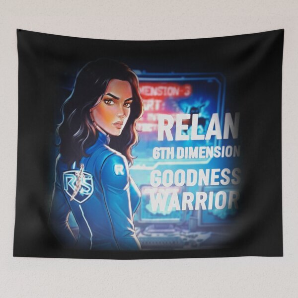 Item preview, Relan 6th Dimension Goodness Warrior - Sci-Fi Heroine Art designed and sold by RS-Globalist-.