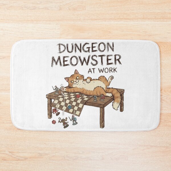 Item preview, Dungeon Meowster At Work Funny Cat GM Roleplaying Game designed and sold by Fenay Designs.