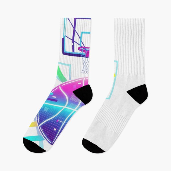 Item preview, Neon Basketball Cyberpunk – Futuristic Glitch Sports Gamer Design designed and sold by Dzblack.
