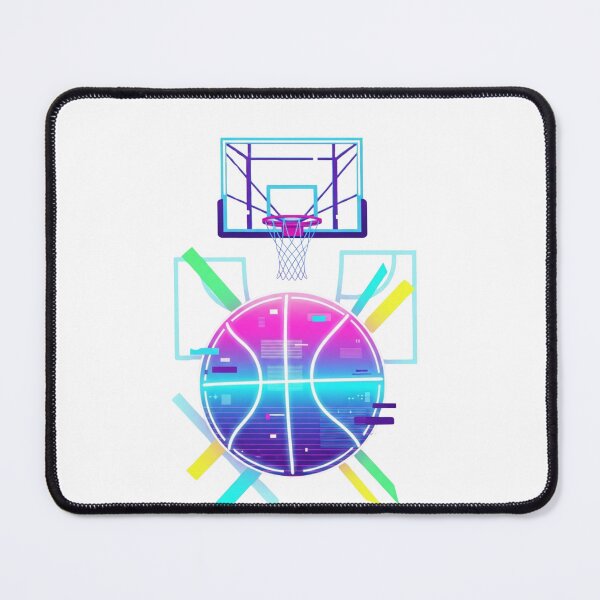 Item preview, Neon Basketball Cyberpunk – Futuristic Glitch Sports Gamer Design designed and sold by Dzblack.