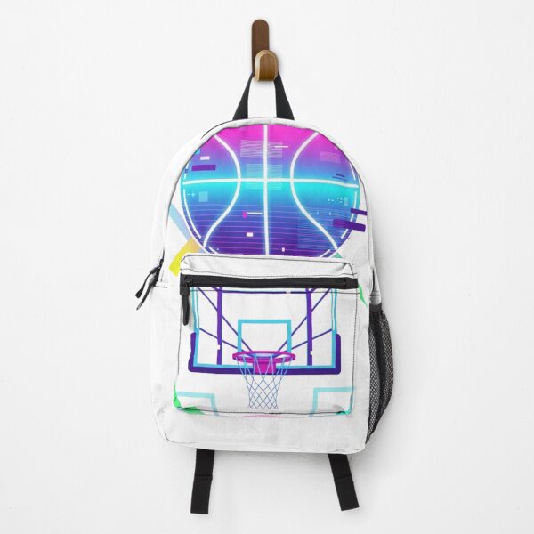 Item preview, Neon Basketball Cyberpunk – Futuristic Glitch Sports Gamer Design designed and sold by Dzblack.