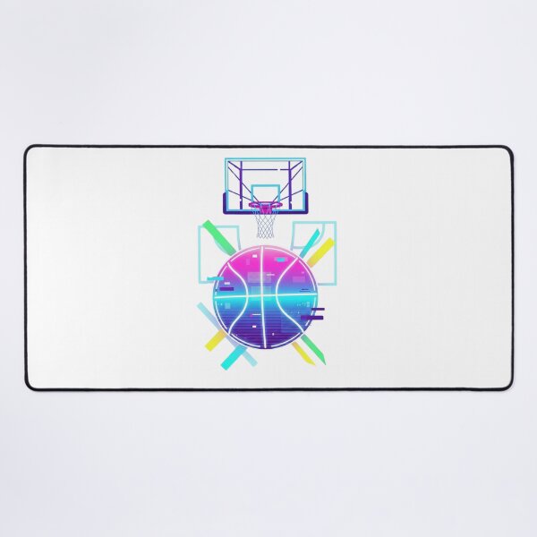Item preview, Neon Basketball Cyberpunk – Futuristic Glitch Sports Gamer Design designed and sold by Dzblack.