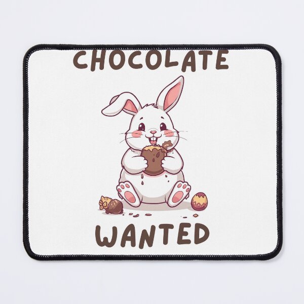 Item preview, Chocolate Wanted - Funny Hungry Easter Bunny designed and sold by TobiasLogic.