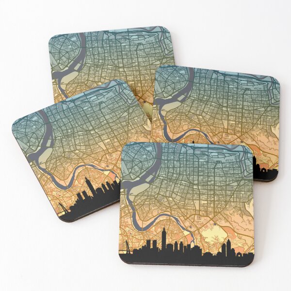 Item preview, Taipei Skyline Map designed and sold by ArtPrints.