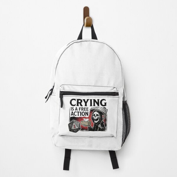 Item preview, Crying Is A Free Action Funny Grim Reaper Nat 1 RPG designed and sold by Fenay Designs.