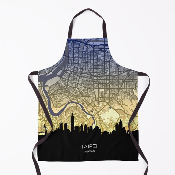 Item preview, Taipei Skyline Map designed and sold by ArtPrints.