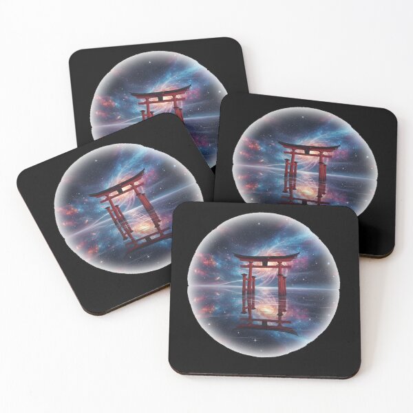 Item preview, Galactic Torii Gate - Japanese Spiritual Space Landscape designed and sold by Ink Dynasty.
