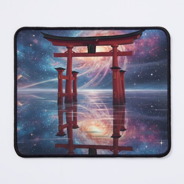 Item preview, Galactic Torii Gate - Japanese Spiritual Space Landscape designed and sold by Ink Dynasty.