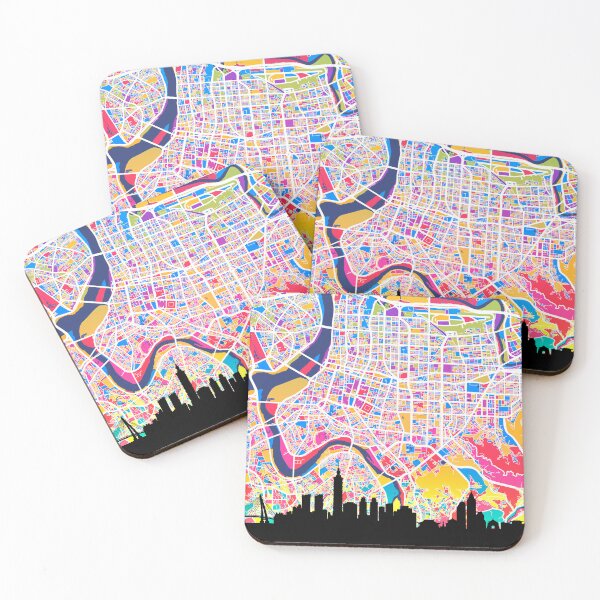 Item preview, Taipei Skyline Map designed and sold by ArtPrints.