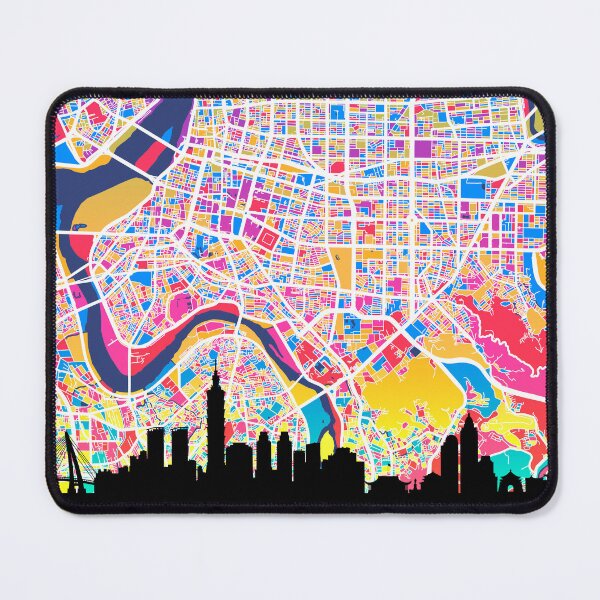 Item preview, Taipei Skyline Map designed and sold by ArtPrints.
