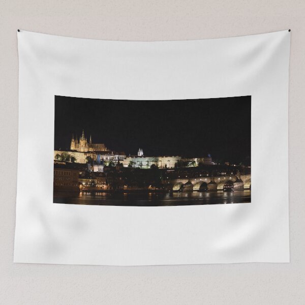 Item preview, Night view of Hradcany Prague castle designed and sold by brambillasimone.