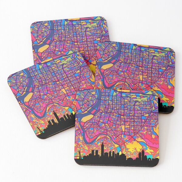Item preview, Taipei Skyline Map designed and sold by ArtPrints.
