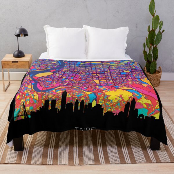 Item preview, Taipei Skyline Map designed and sold by ArtPrints.