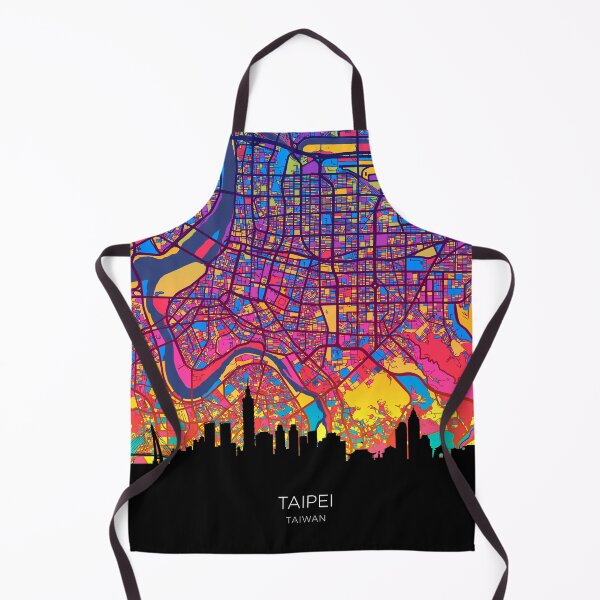 Item preview, Taipei Skyline Map designed and sold by ArtPrints.