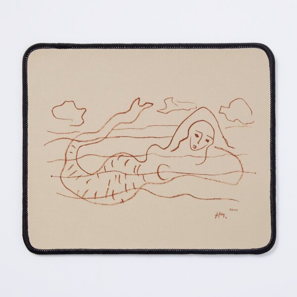 Item preview, Sirenes by Henri Matisse: Minimalist Mermaid Line Drawing Poster designed and sold by artofuniverse.