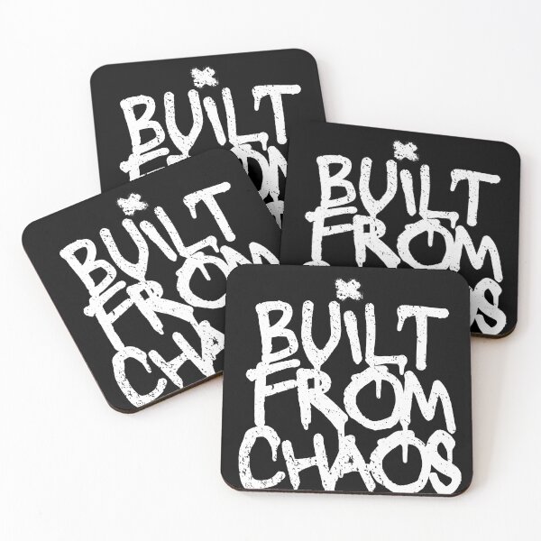 Item preview, Built From Chaos Graffiti Typography – Grunge Street Art Quote Design designed and sold by ConfuseLab Alt.