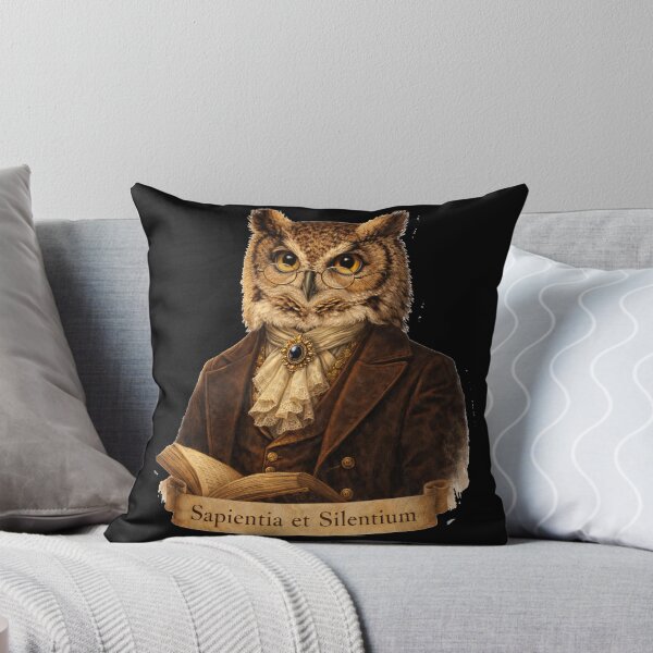 Item preview, Wise Owl Scholar Victorian Portrait - Sapientia et Silentium Dark Academia Art designed and sold by freackly.
