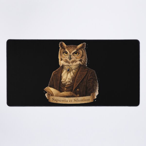 Item preview, Wise Owl Scholar Victorian Portrait - Sapientia et Silentium Dark Academia Art designed and sold by freackly.