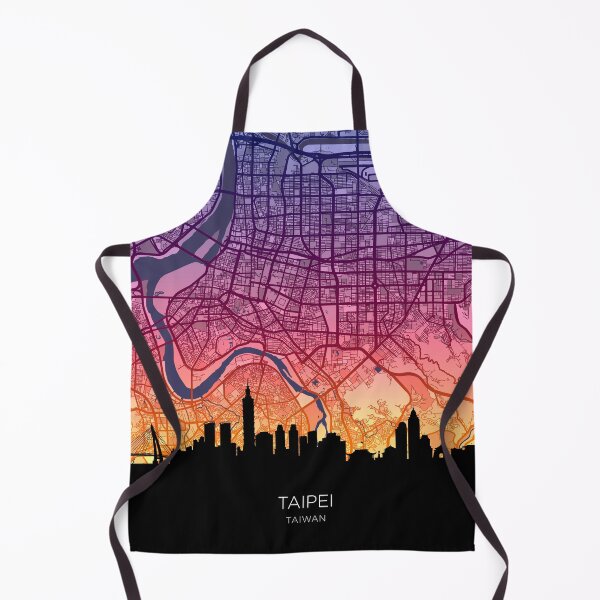Item preview, Taipei Skyline Map designed and sold by ArtPrints.