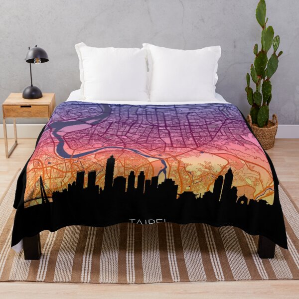 Item preview, Taipei Skyline Map designed and sold by ArtPrints.
