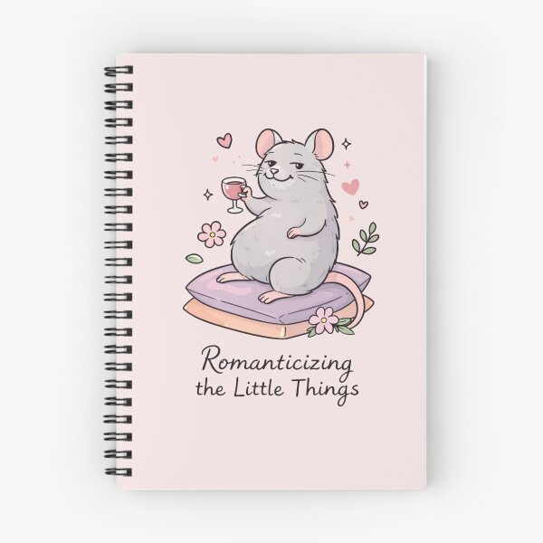 Item preview, Romanticizing Little Things Cute Mouse Aesthetic T-Shirt designed and sold by KDesignCrafts.
