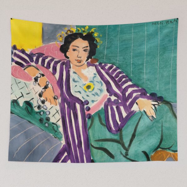 Item preview, Small Odalisque With Purple Robe by Henri Matisse: Fauvist Fine Art Poster designed and sold by artofuniverse.