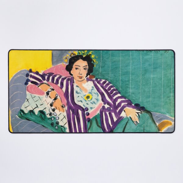 Item preview, Small Odalisque With Purple Robe by Henri Matisse: Fauvist Fine Art Poster designed and sold by artofuniverse.