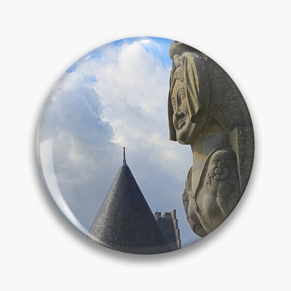 Item preview, Dame Carcas, and the walls of Carcassonne, France designed and sold by buttonpresser.