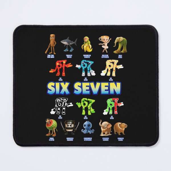 Item preview, Six Seven Italian Brainrot Character Roster Tralalero Tralala Meme Squad Gift For Boy Kids Girl designed and sold by ArmyAbodo.