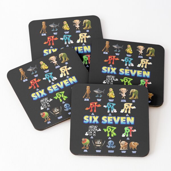 Item preview, Six Seven Italian Brainrot Character Roster Tralalero Tralala Meme Squad Gift For Boy Kids Girl designed and sold by ArmyAbodo.