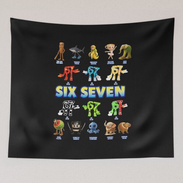 Item preview, Six Seven Italian Brainrot Character Roster Tralalero Tralala Meme Squad Gift For Boy Kids Girl designed and sold by ArmyAbodo.