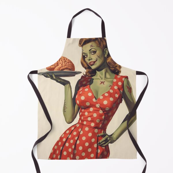 Item preview, Zombie Pin Up Girl Vintage 1950s Horror Retro Halloween Art designed and sold by MissSaylor.