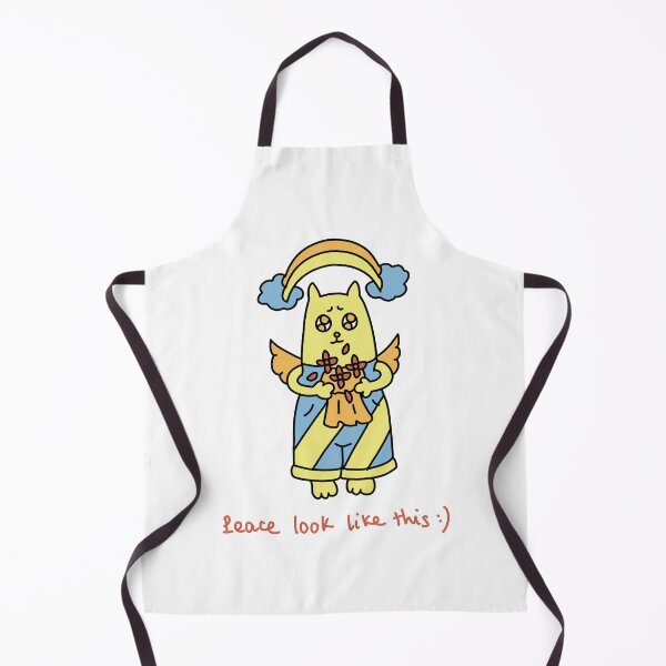 Item preview, Peace Looks Like This Angel Cat – Cute Calm Gentle Kitty Illustration designed and sold by Baby-Care.