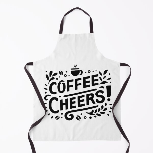 Item preview, Coffee Cheers – Fun Coffee Quote Typography with Cup Illustration designed and sold by Lulunza.