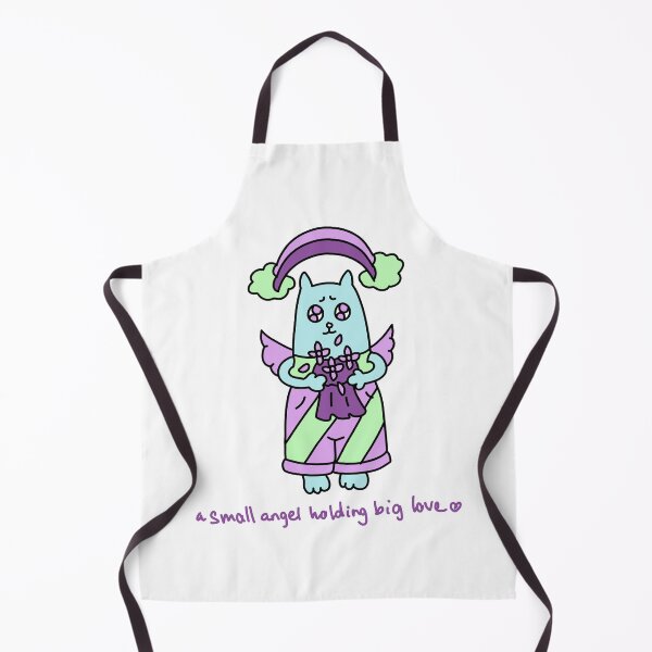 Item preview, Small Angel Holding Big Love Cat – Cute Sweet Angel Kitty Illustration designed and sold by Baby-Care.