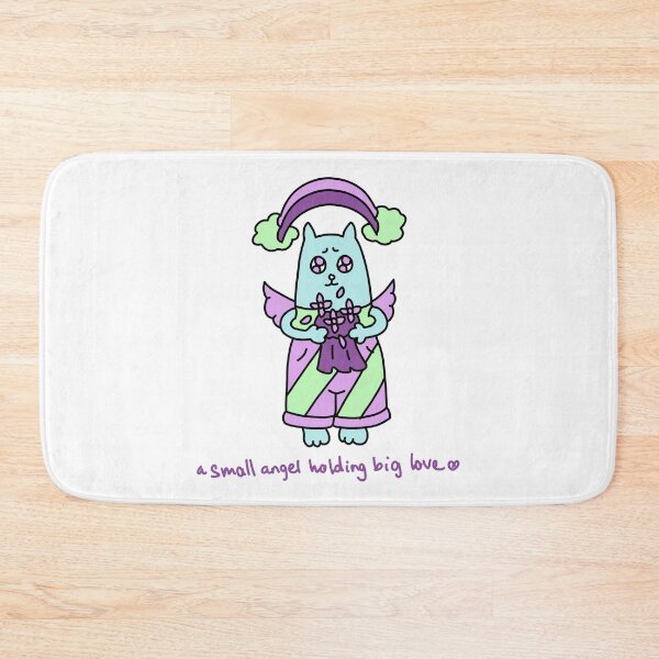Item preview, Small Angel Holding Big Love Cat – Cute Sweet Angel Kitty Illustration designed and sold by Baby-Care.