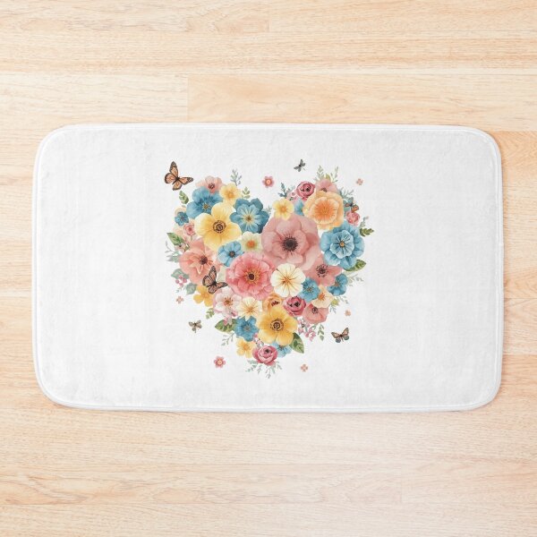 Item preview, Flowers in the Shape of a Heart with Butterflies designed and sold by Soulstar Designs.