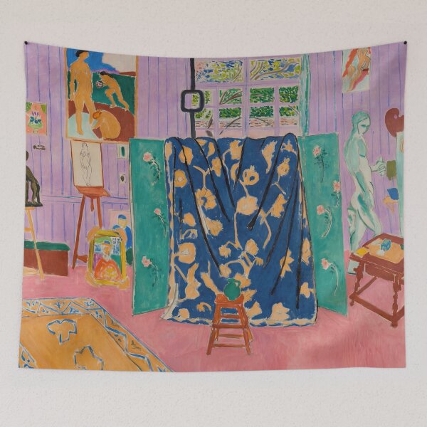 Item preview, The Pink Studio by Henri Matisse: Vibrant Fauvist Interior Poster designed and sold by artofuniverse.