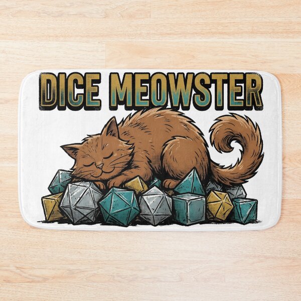 Item preview, Dice Meowster Funny Cat Sleeping On Dice RPG designed and sold by Fenay Designs.
