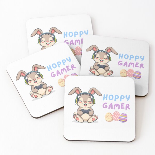 Item preview, Hoppy Gamer - Cute Easter Bunny Video Games designed and sold by TobiasLogic.