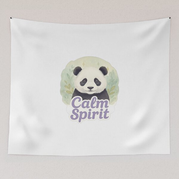 Item preview, Calm Spirit Panda – Soft Watercolor Illustration designed and sold by GreenArtMA.