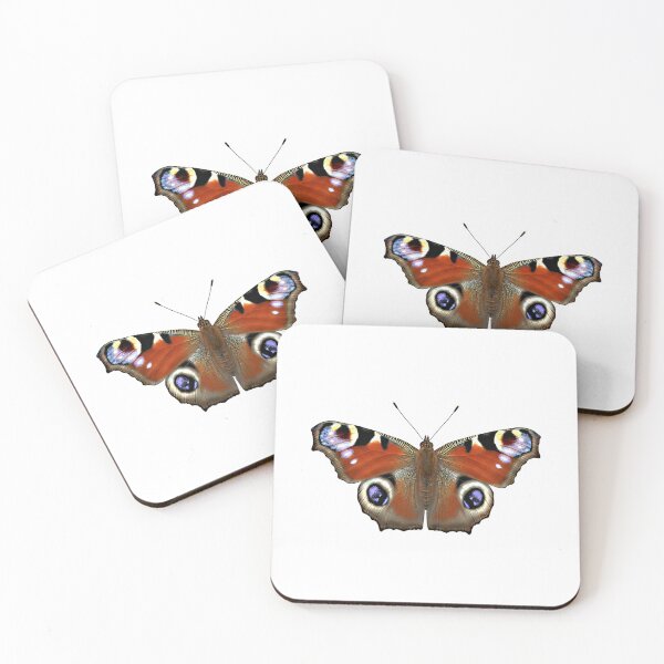 Item preview, European Peacock (Aglais io) Butterfly Vector Illustration with Signature Eyespots, Transparent Background – Classic Entomological Design for Nature Lovers, Gardeners, and Colorful Insects designed and sold by Studiocolors.