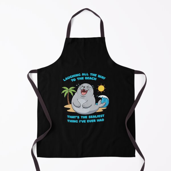 Item preview, Sealiest Thing Ever – Funny Laughing Seal Beach Cartoon designed and sold by LittleLoopArt.